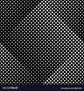 Geometrical abstract black and white dot pattern vector image