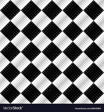 Geometrical abstract black and white ring pattern vector image