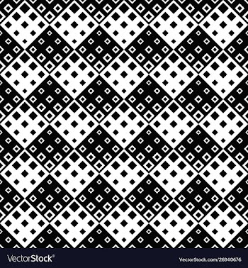 Geometrical abstract black and white square vector image