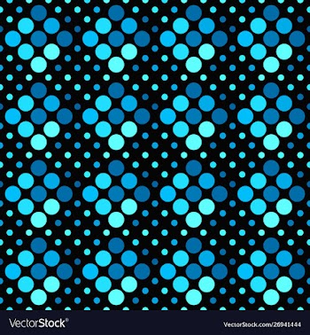 Geometrical abstract blue dot pattern background vector image