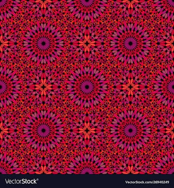 Geometrical abstract bohemian seamless floral vector image