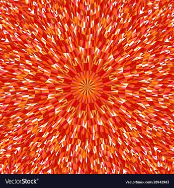 Geometrical abstract circular tile pattern mosaic vector image