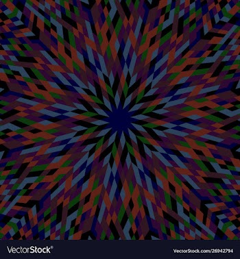 Geometrical abstract colorful circular burst vector image