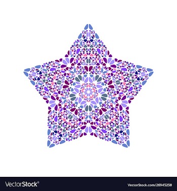 Geometrical abstract colorful gravel ornament vector image