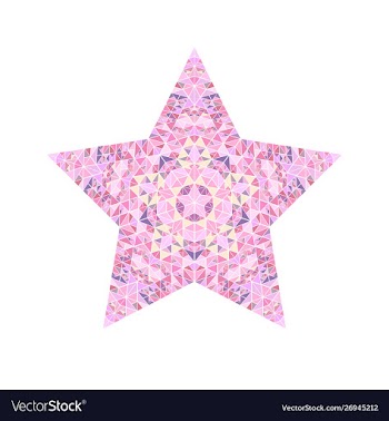 Geometrical abstract colorful isolated mosaic vector image