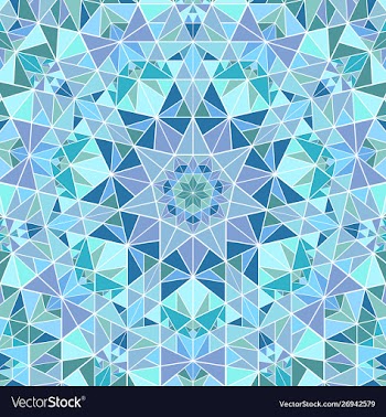 Geometrical abstract colorful radial pattern vector image