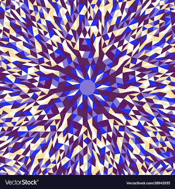 Geometrical abstract colorful round tiled mosaic vector image