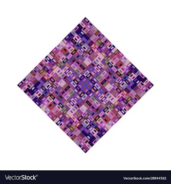 Geometrical abstract colorful tiled mosaic vector image