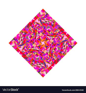 Geometrical abstract colorful tiled mosaic vector image