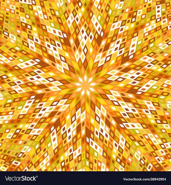 Geometrical abstract colorful tiled rectangle vector image