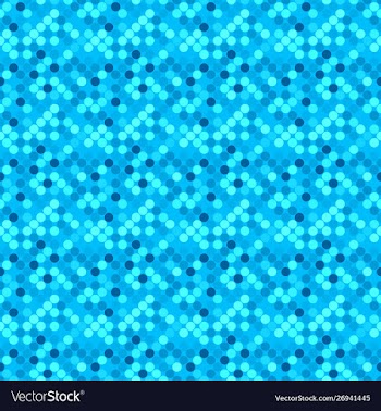 Geometrical abstract cyan seamless circle pattern vector image