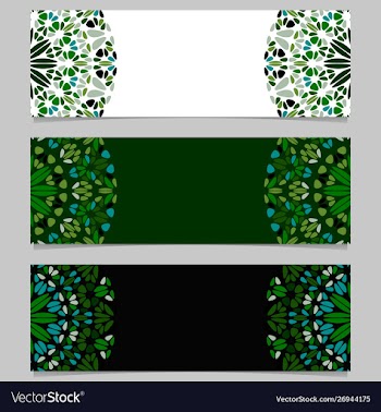 Geometrical abstract gravel mandala banner vector image