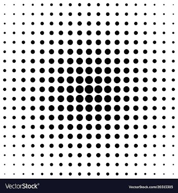Geometrical abstract halftone circle pattern vector image