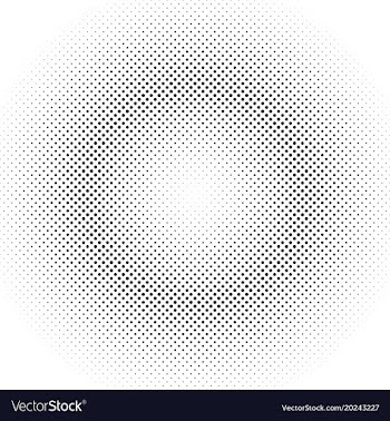 Geometrical abstract halftone dot pattern vector image