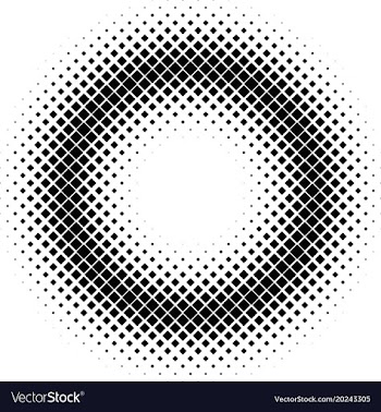 Geometrical abstract halftone square pattern vector image
