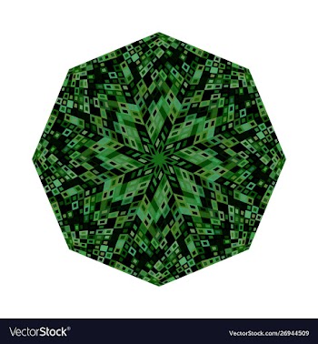 Geometrical abstract isolated mosaic polygon logo vector image