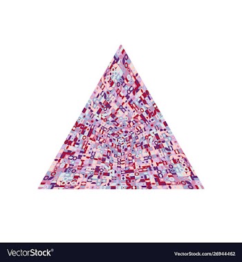 Geometrical abstract isolated tiled mosaic vector image