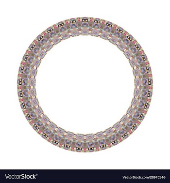 Geometrical abstract isolated tiled mosaic vector image