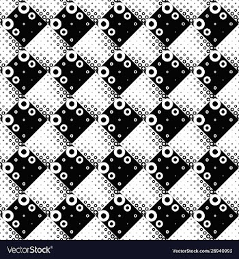 Geometrical abstract monochrome circle pattern vector image