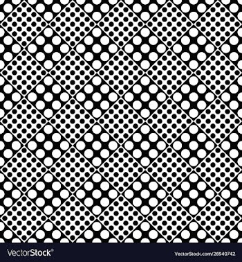 Geometrical abstract monochrome retro dot pattern vector image