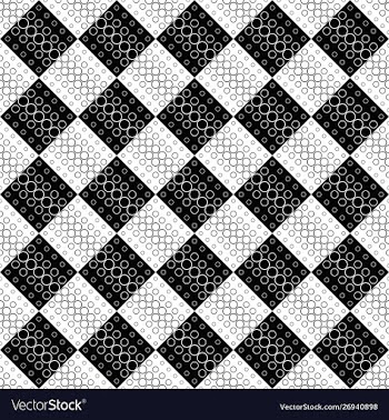 Geometrical abstract monochrome ring pattern vector image