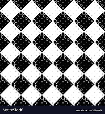 Geometrical abstract monochrome ring pattern vector image