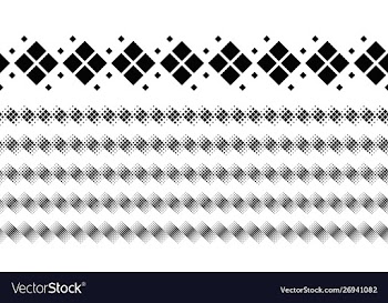 Geometrical abstract monochrome square pattern vector image
