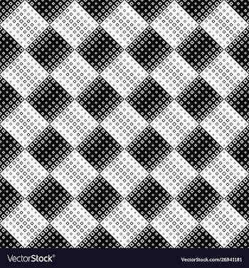 Geometrical abstract monochrome square pattern vector image