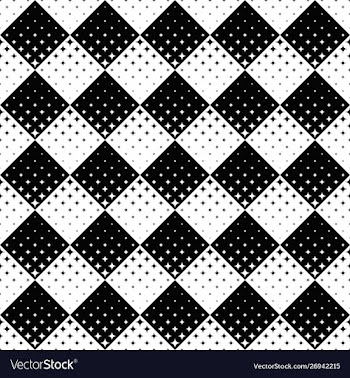 Geometrical abstract monochrome star pattern vector image