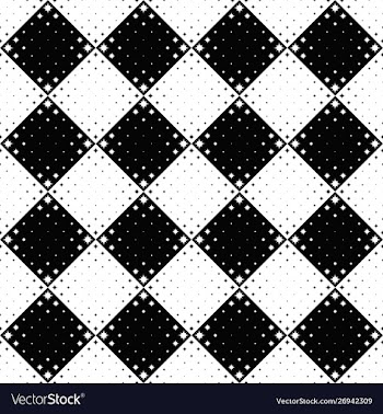 Geometrical abstract monochrome star pattern vector image