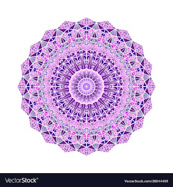 Geometrical abstract ornate colorful triangle vector image