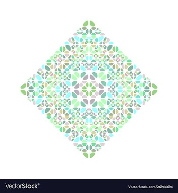 Geometrical abstract ornate gravel ornament vector image