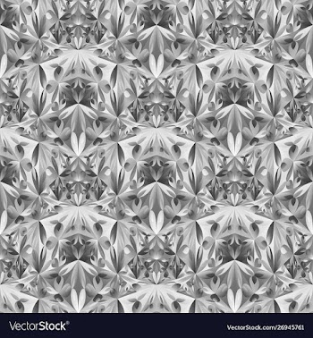 Geometrical abstract polygonal floral pattern vector image