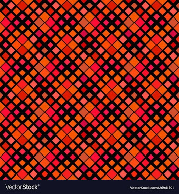 Geometrical abstract red square pattern vector image