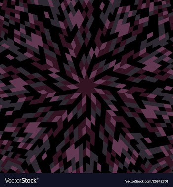 Geometrical abstract round tile mosaic pattern vector image