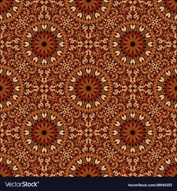 Geometrical abstract seamless floral pattern vector image