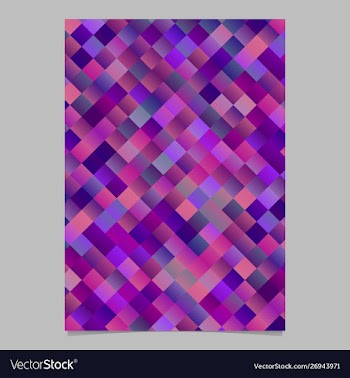 Geometrical abstract square pattern brochure vector image
