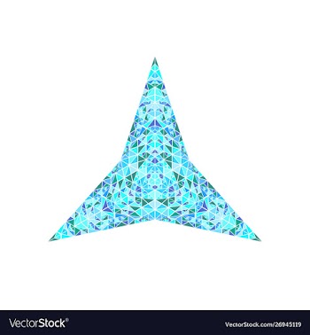 Geometrical abstract tiled mosaic ornament star vector image