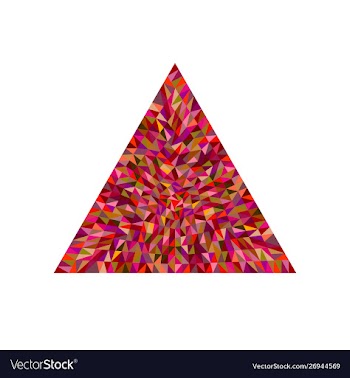 Geometrical abstract tiled mosaic polygon symbol vector image