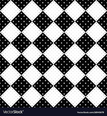 Geometrical black and white abstract circle vector image