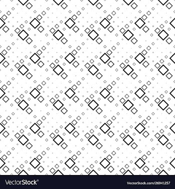 Geometrical black and white abstract square vector image