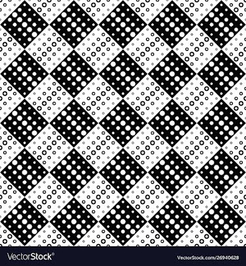 Geometrical black and white circle pattern vector image