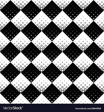 Geometrical black and white circle pattern vector image