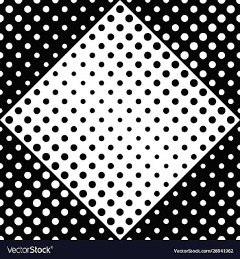 Geometrical black and white circle pattern vector image