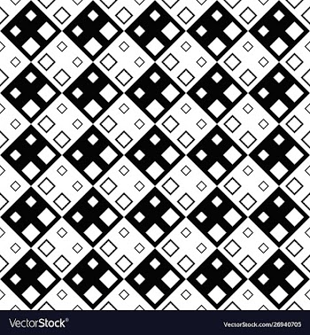 Geometrical black and white diagonal square vector image
