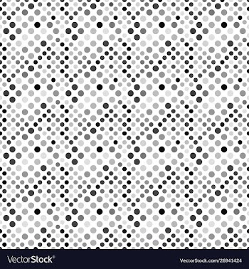 Geometrical black and white dot pattern vector image