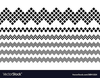 Geometrical black and white repeating diagonal vector image