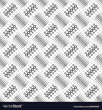 Geometrical black and white ring pattern vector image