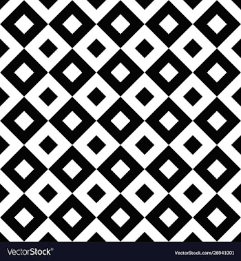 Geometrical black and white square pattern vector image