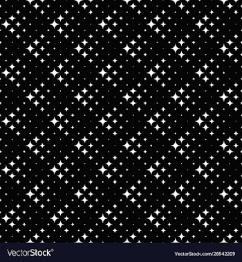 Geometrical black and white star pattern vector image